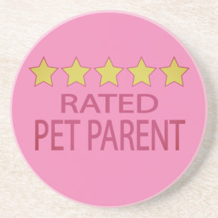 Vijf sterren Pet Parent Zandsteen Onderzetter
