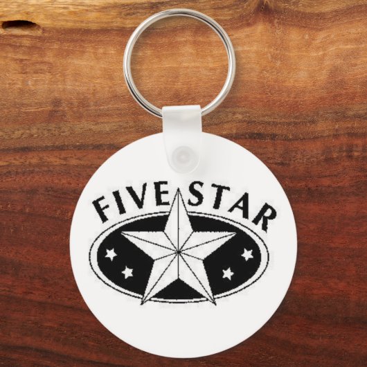 Vijf sterren Sleutelhanger (Voorkant)
