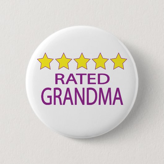 Vijf sterrengrootma ronde button 5,7 cm (Voorkant)