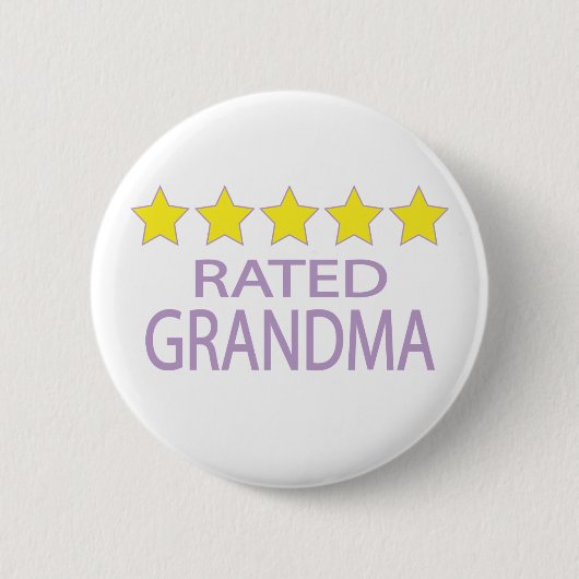 Vijf sterrengrootma ronde button 5,7 cm (Voorkant)