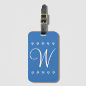 Vijf Sterrenstijl Monogrammed Reizen Bagagelabel (Voorkant (verticaal))