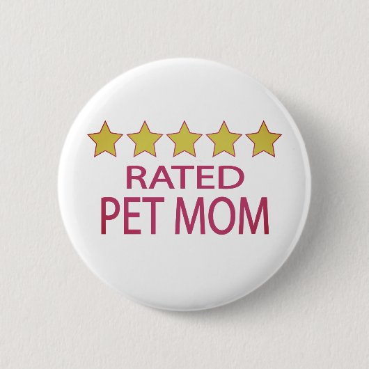 Vijf sterretjes mama ronde button 5,7 cm (Voorkant)
