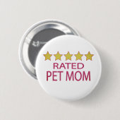 Vijf sterretjes mama ronde button 5,7 cm (Voorkant /achterkant)
