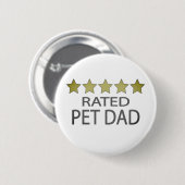 Vijf sterretjes pa ronde button 5,7 cm (Voorkant /achterkant)