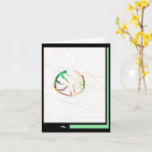 Vijf Stickers Kaart (Gele Bloem)