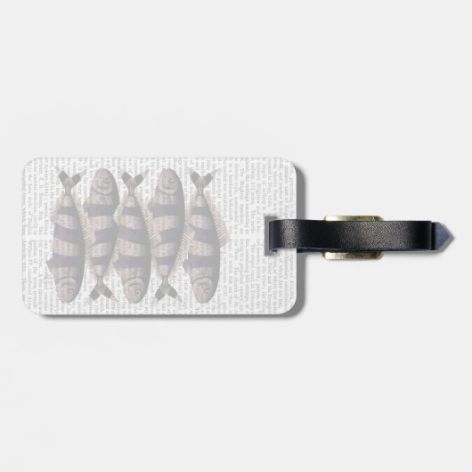 Vijf strips bagagelabel (Achterkant horizontaal)