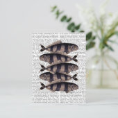 Vijf strips briefkaart (Staand voorkant)