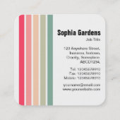 Vijf strips - kleuren 01 vierkante visitekaartje (Achterkant)