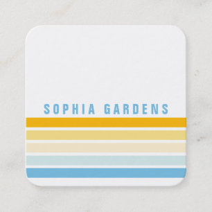 Vijf strips - kleuren 02 vierkante visitekaartje