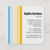 Vijf strips - kleuren 02 vierkante visitekaartje (Achterkant)