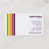 Vijf strips - kleuren 03 visitekaartje (Achterkant)