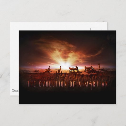Vijf succesvolle Mars Rovers Briefkaart (Voorkant / Achterkant)