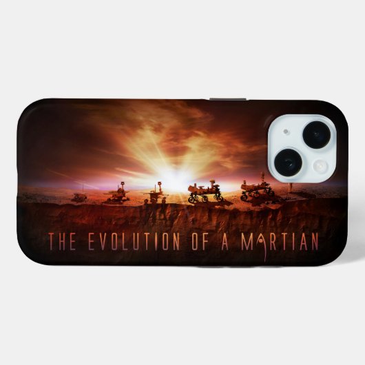 Vijf succesvolle Mars Rovers Case-Mate iPhone Case (Achterkant (horizontaal))