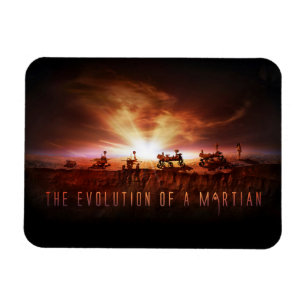 Vijf succesvolle Mars Rovers Magneet