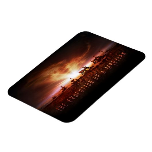 Vijf succesvolle Mars Rovers Magneet (Linkerzijde)