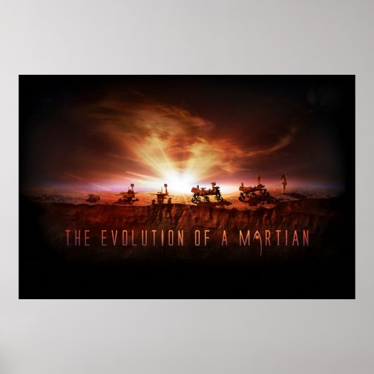 Vijf succesvolle Mars Rovers Poster (Voorkant)