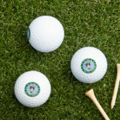 Vijf-t-shirt nog steeds swingende gepersonaliseerd golfballen (Insitu Gras)
