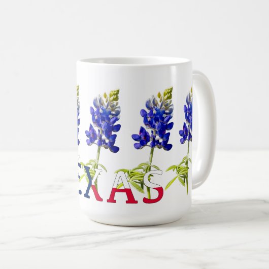 Vijf Texas Bluebonnet Flowers Mok (Voorkant rechts)