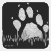 Vijf-Toed Wolf Stickers (Voorkant)