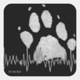 Vijf-Toed Wolf Stickers