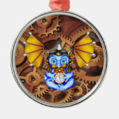 "Vijf tot twaalf" steampunk dragon ornament (Voorkant)