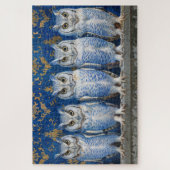 Vijf uilen legpuzzel (Verticaal)