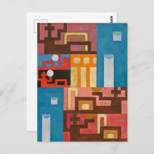 Vijf-Uitgebreide Cijfers | Sophie Taeuber-Arp | Briefkaart (Voorkant / Achterkant)