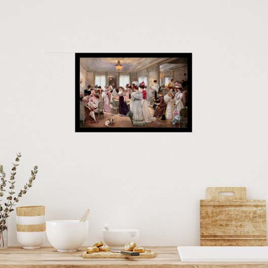 Vijf uur bij Paquin - Henri Gervex Poster (Keuken)