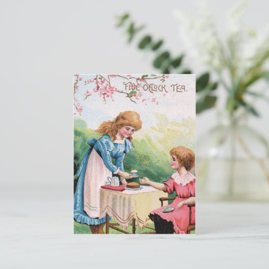 Vijf uur briefkaart (Staand voorkant)