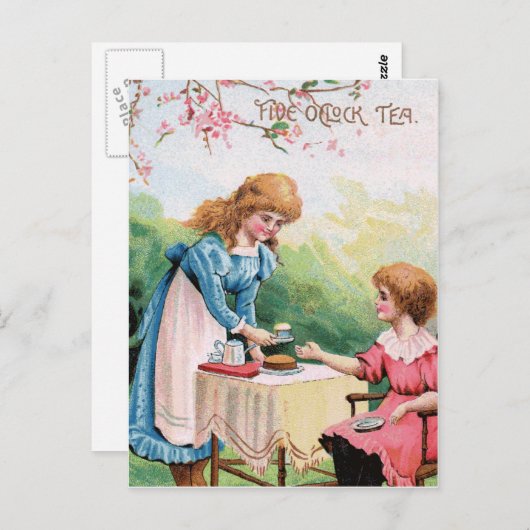 Vijf uur briefkaart (Voorkant / Achterkant)