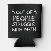 Vijf van de vier mensen kruipen met Wiskunde Blikjeskoeler (Voorkant)