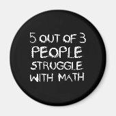 Vijf van de vier mensen kruipen met Wiskunde Magneet (Voorkant)