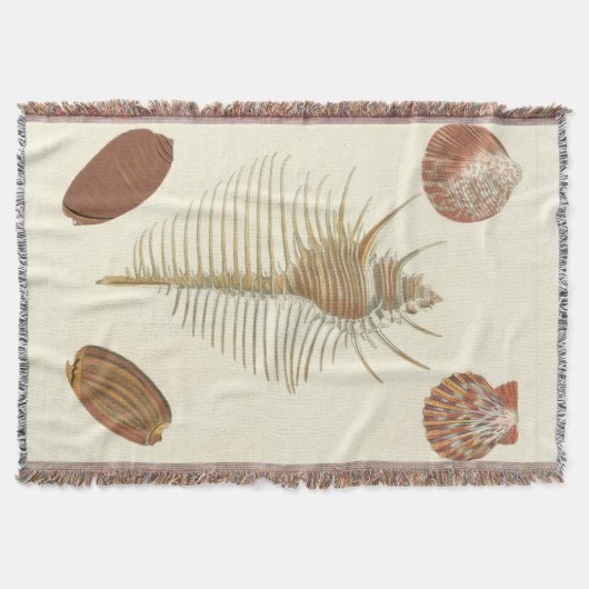 Vijf van een soort Seashells Deken (Voorkant)