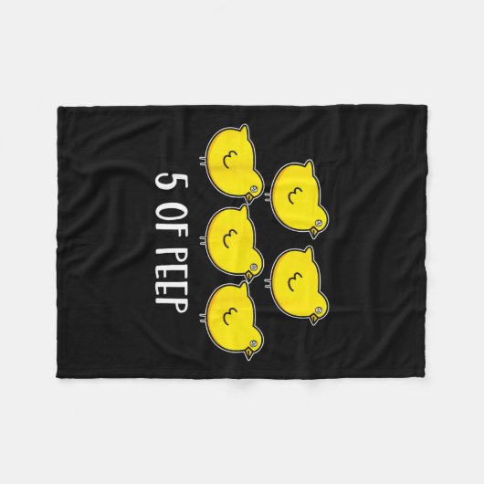 Vijf van PEEP Fun Respiratory Therapy Ven Fleece Deken (Voorkant (Horizontaal))