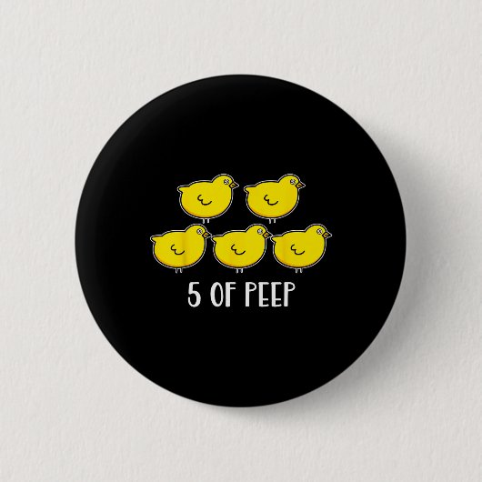 Vijf van PEEP Fun Respiratory Therapy Ven Ronde Button 5,7 Cm (Voorkant)