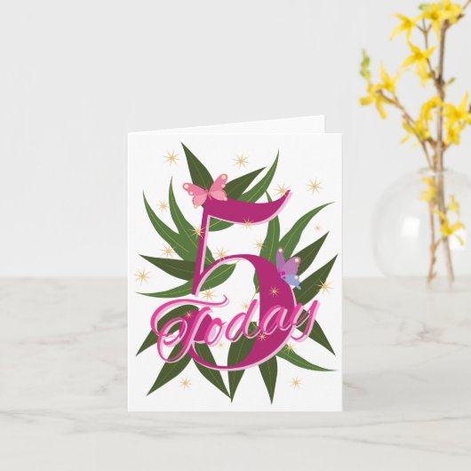 Vijf vandaag kaart (Gele Bloem)