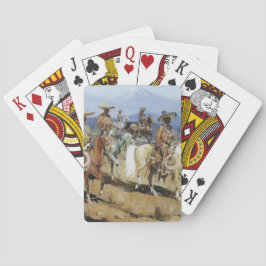 Vijf Vaqueros te Paard door Edward Borein Pokerkaarten