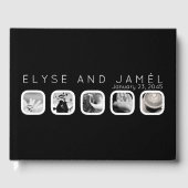 Vijf venster bruiloft gastenboek (Voorkant)