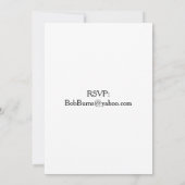 Vijf Verjaardagsballonnen Party Grote Print Kaart (Achterkant)