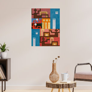 Vijf verlengde figuren   Sophie Taeuber-Arp   Poster