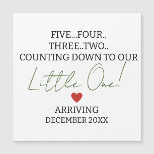 VIJF VIER DRIE TWEE tellingen naar de zwangerschap