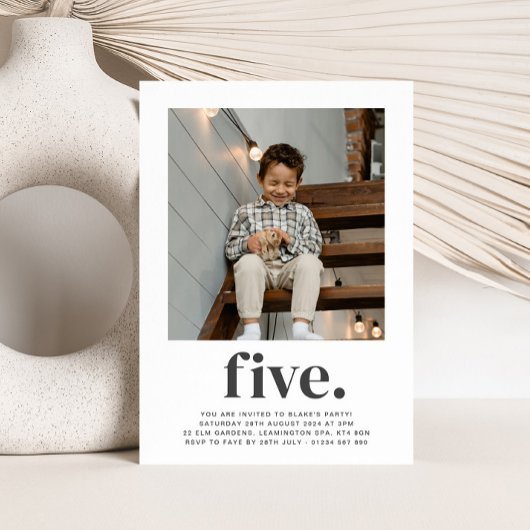 Vijf - vierkant - de Uitnodiging van de Dag van de