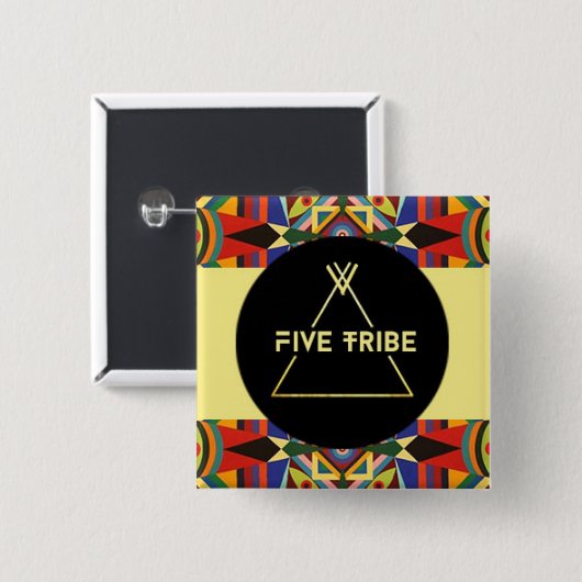 Vijf vierkante knoop van de Versiering Button 5,1 Cm (Voorkant /achterkant)