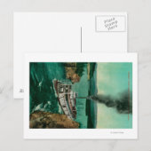 Vijf vingerkrups met Steamer White Horse Briefkaart (Voorkant / Achterkant)