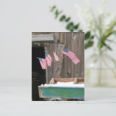 Vijf vlaggen en Barn Briefkaart (Staand voorkant)