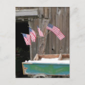 Vijf vlaggen en Barn Briefkaart (Voorkant)