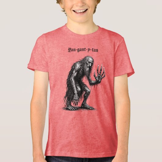 Vijf vlammen van Yan-gant-y-tan Tri-Blend Shirt (Voorkant)
