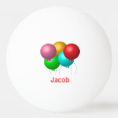 Vijf vogelballonnen gepersonaliseerd pingpongbal (Voorkant)