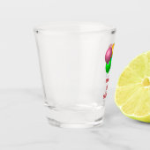 Vijf vogelballonnen gepersonaliseerd shot glas (Links)