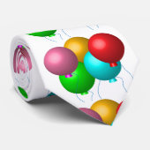 Vijf vogelballonnen stropdas (Opgerold)